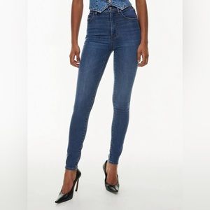 Aritzia Denim Forum Lola High Rise Skinny Jeans Denim Dark Wash Women's Size 31